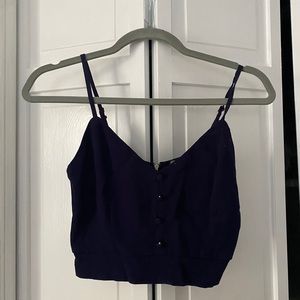 Navy crop top